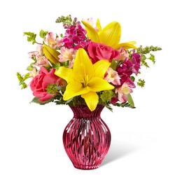 The Happy Spring Bouquet from Clifford's where roses are our specialty